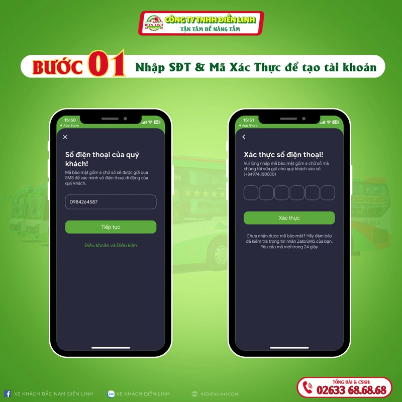 Xác thực SDT App